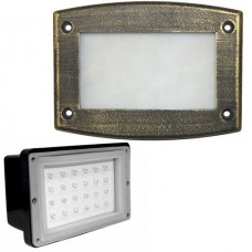 Φωτιστικό Χωνευτό Ορθογώνιο LED 1.4W 230V 3100K Θερμό Φως Αλουμινίου Ρουστίκ 9674 IP54